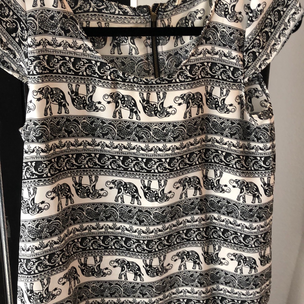 Elephant Patterned Blouse